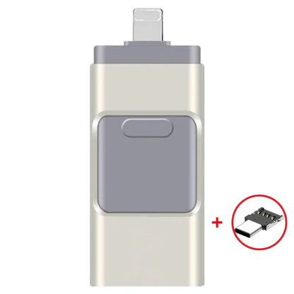 DataFlex 4-in-1 Geheugenstick – USB Opslag voor Telefoon, Tablet en PC