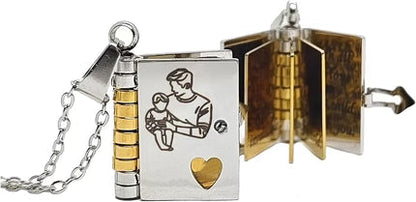 Herinnering Boekhanger Ketting – Symbolisch Sieraad met Liefdevolle Boodschap