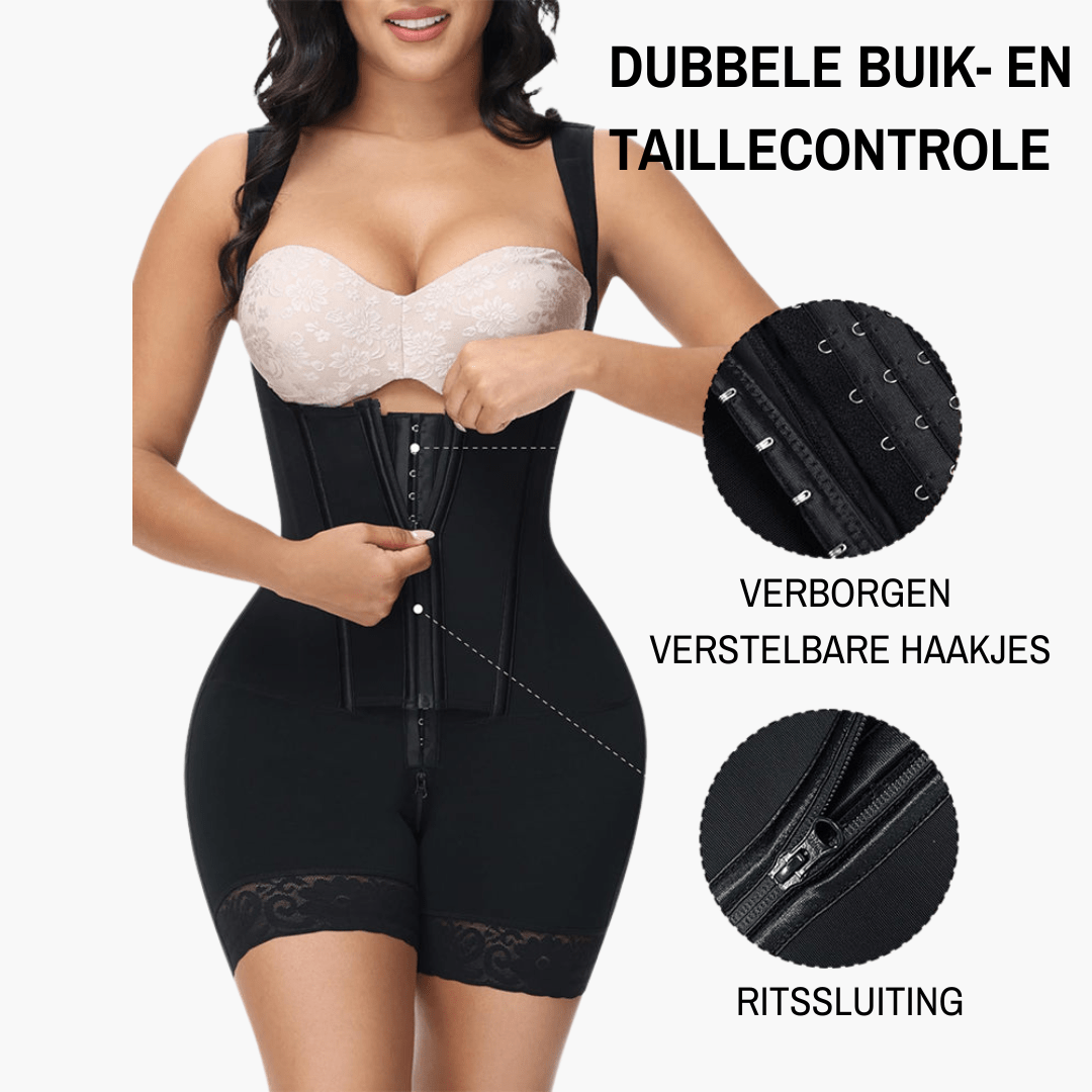 Contouria Dames Corrigerende Shapewear met Buikondersteuning en Open Bust