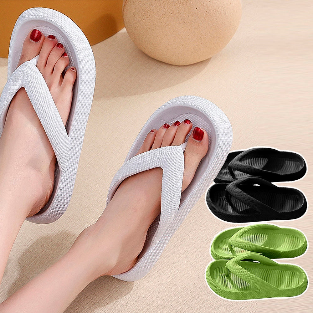 VoetZacht T-Split Slipper – Antislip Dames Slipper met Schokdemping en EVA-Zool