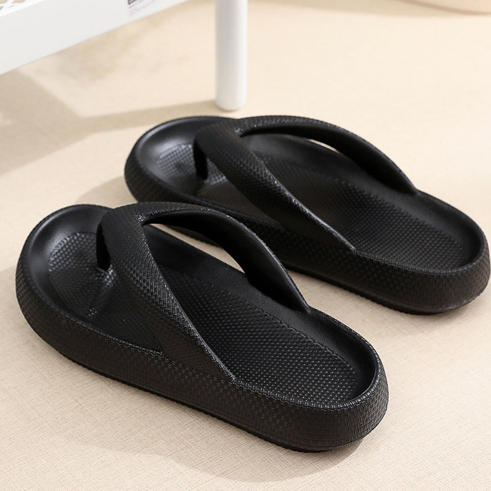 VoetZacht T-Split Slipper – Antislip Dames Slipper met Schokdemping en EVA-Zool