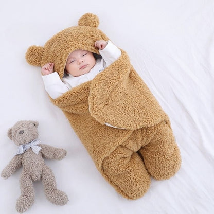 Winter Swaddle Dekentje voor Baby met Fleece Voering