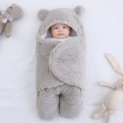 Winter Swaddle Dekentje voor Baby met Fleece Voering
