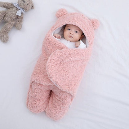 Winter Swaddle Dekentje voor Baby met Fleece Voering