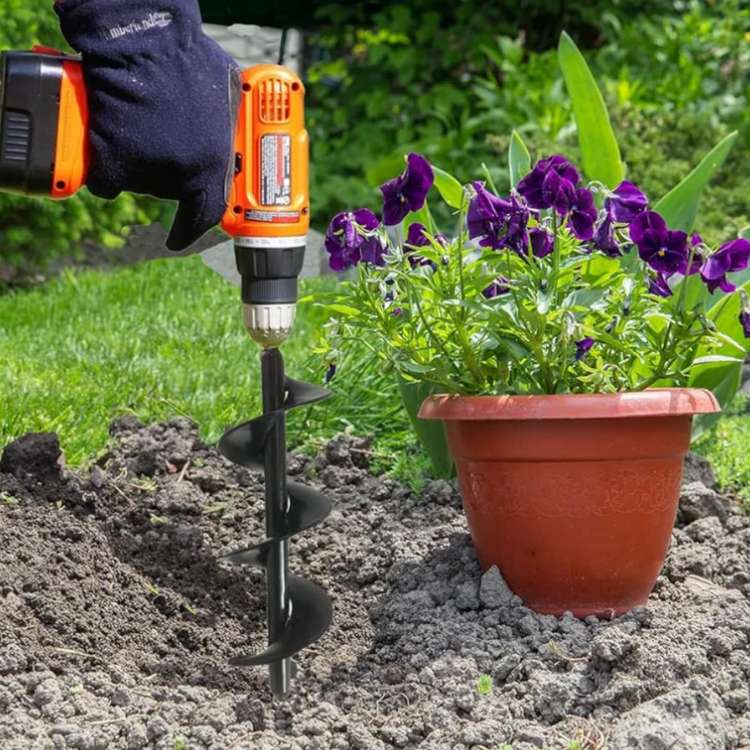 DrillRoot Grondboor Opzetstuk voor Tuin en Plantgaten