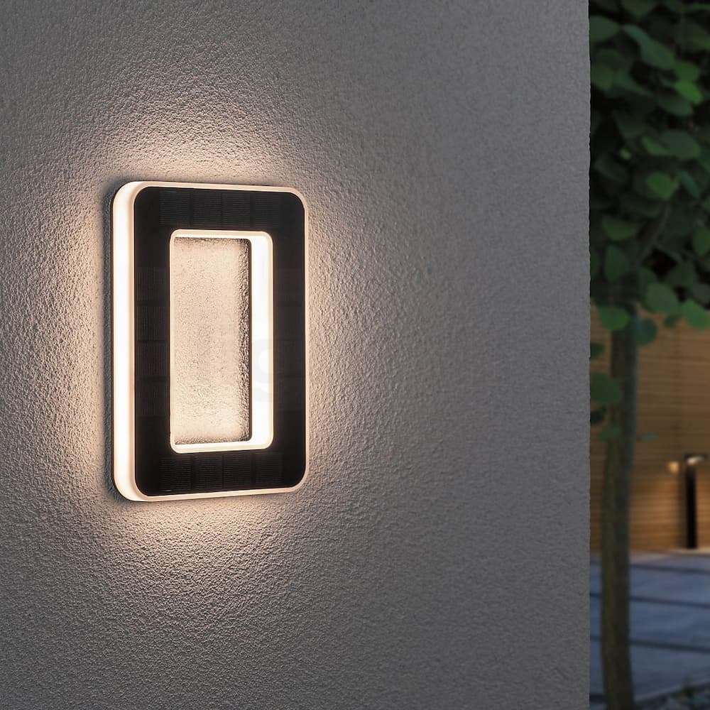 Zonne-energie huisnummerverlichting met LED en schemersensor