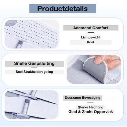 Verstelbare Lumbale Rugsteunriem met 360° Compressie