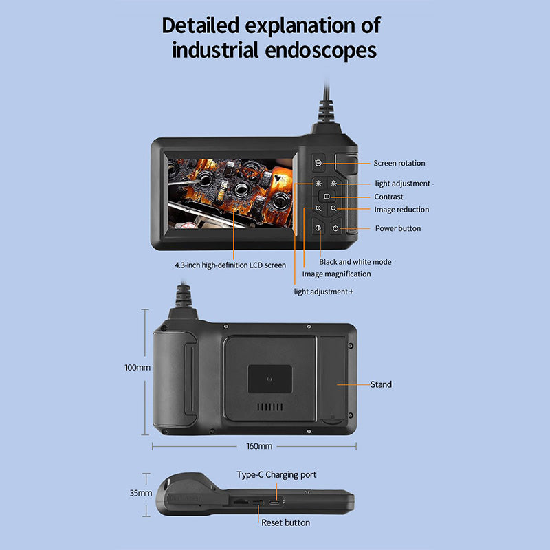 ScopeLite HD – Draagbare Inspectiecamera met Scherm en 8m Kabel
