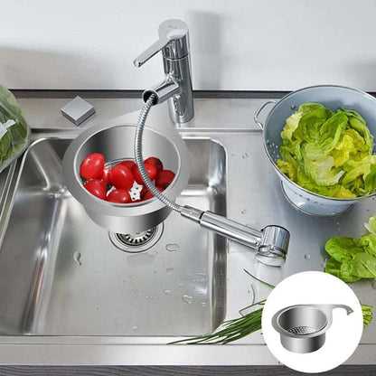 DrainGuard RVS Gootsteenfilter – Voedselvanger & Anti-Verstoppingsmandje voor Keuken