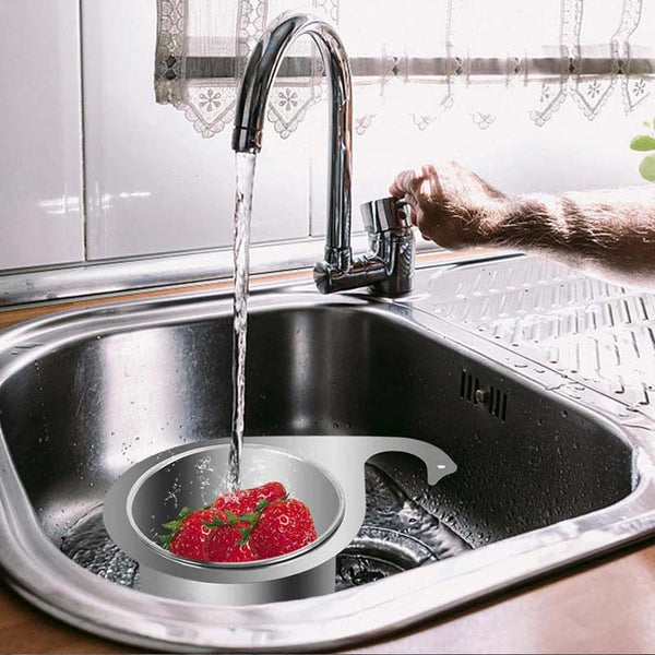 DrainGuard RVS Gootsteenfilter – Voedselvanger & Anti-Verstoppingsmandje voor Keuken