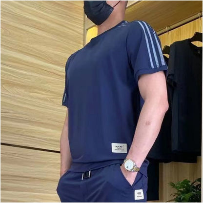 Heren Trainingspak met Tapered Joggingbroek – De Strakke Sportset
