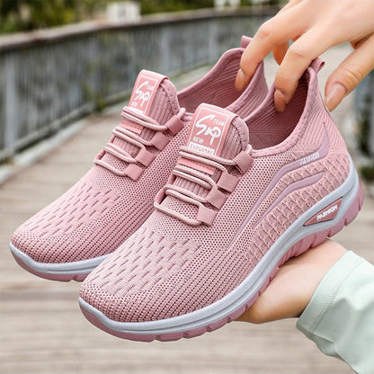 Lichtgewicht Dames Sportsneakers met Elastische Sluiting – De Dagcomfort Runner
