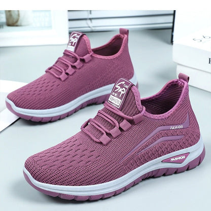Lichtgewicht Dames Sportsneakers met Elastische Sluiting – De Dagcomfort Runner