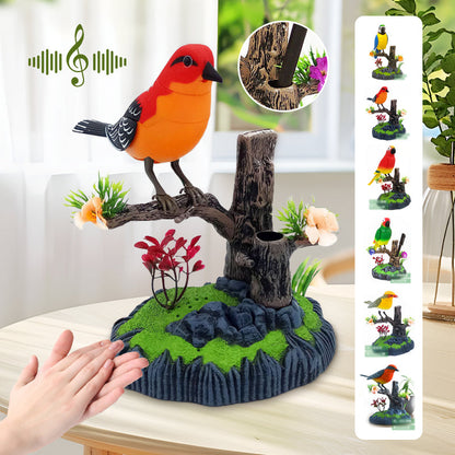 Interactieve Tjilpende Vogel met Stemgestuurde Bewegingen
