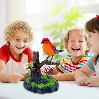 Interactieve Tjilpende Vogel met Stemgestuurde Bewegingen