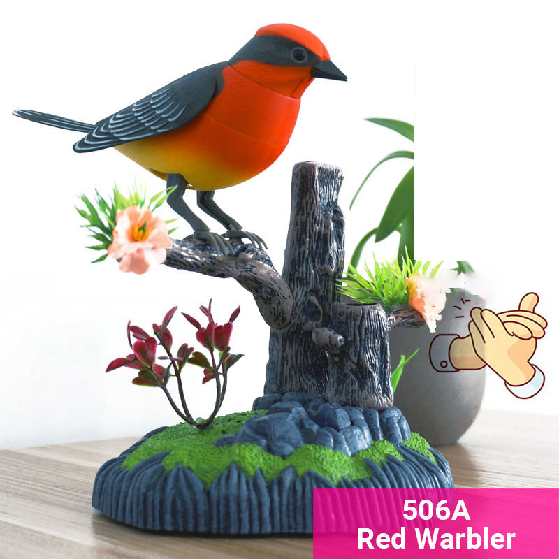 Interactieve Tjilpende Vogel met Stemgestuurde Bewegingen