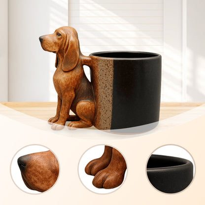 WuffCup Teckel Mok - Decoratieve Keramische Koffiemok