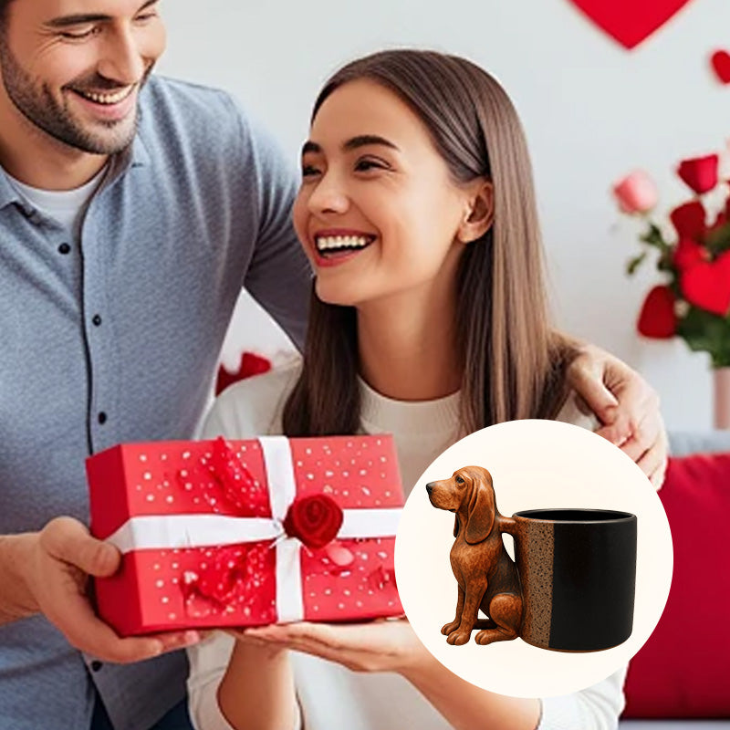 WuffCup Teckel Mok - Decoratieve Keramische Koffiemok