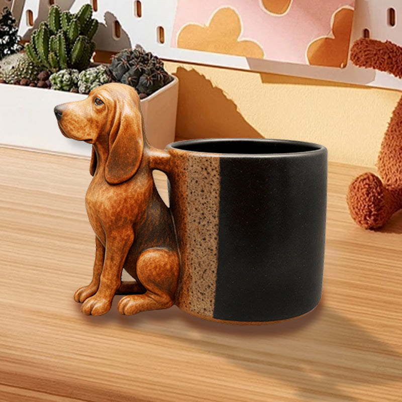 WuffCup Teckel Mok - Decoratieve Keramische Koffiemok
