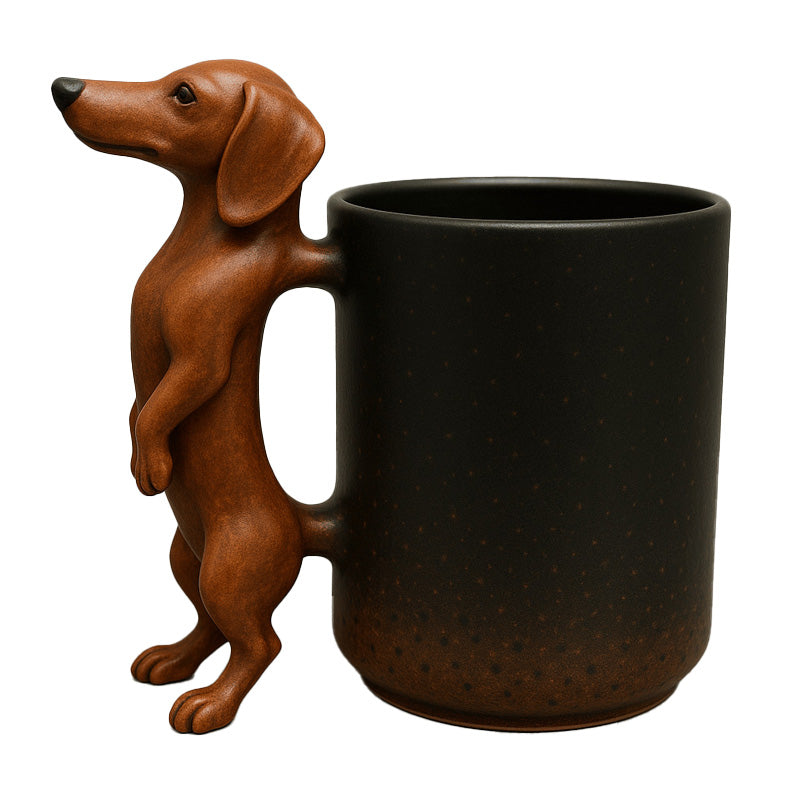 WuffCup Teckel Mok - Decoratieve Keramische Koffiemok