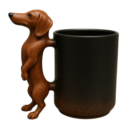 WuffCup Teckel Mok - Decoratieve Keramische Koffiemok
