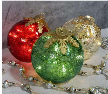 GlowSphere LED-Kerstbal – Warme Sfeerverlichting met Timerfunctie