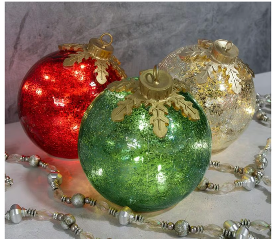 GlowSphere LED-Kerstbal – Warme Sfeerverlichting met Timerfunctie