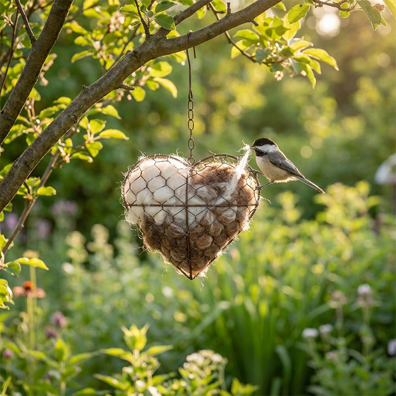 Hartvormige Vogel Nesthouder van IJzer voor Tuin en Balkon
