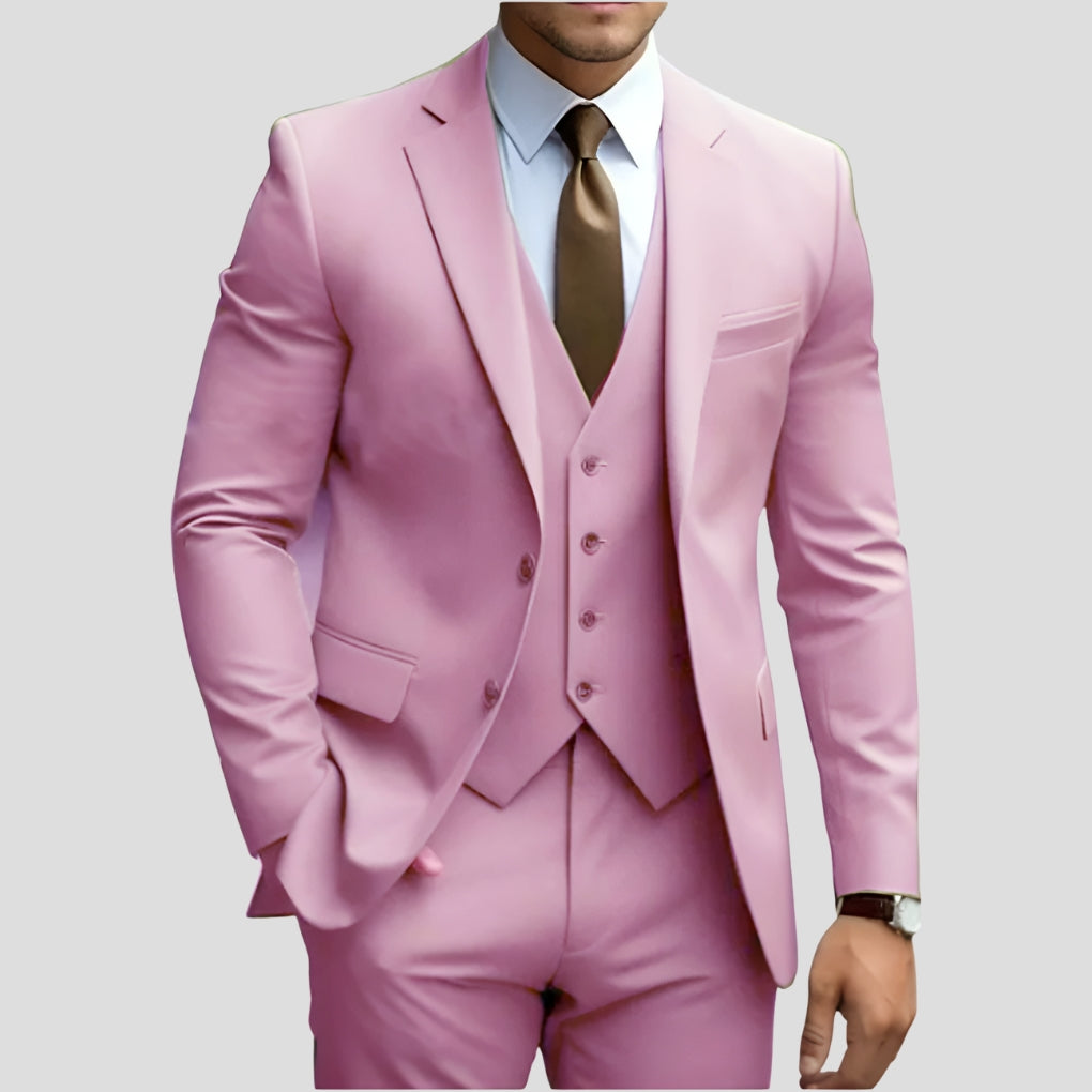 Premium Driedelig Herenpak Slim Fit - Elegante Pasvorm voor Formele Gelegenheden