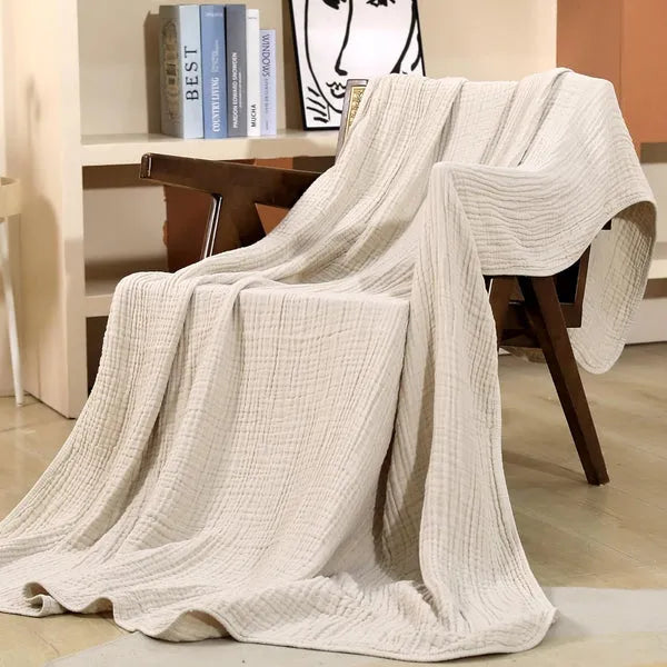 Mousseline Katoenen Plaid Deken - Zachte Lichte Woonkamer Slaapkamer Throw