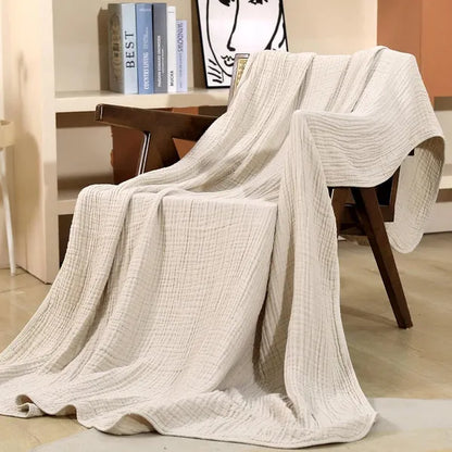 Mousseline Katoenen Plaid Deken - Zachte Lichte Woonkamer Slaapkamer Throw