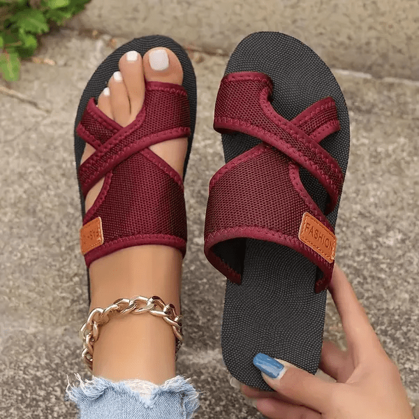 Comfort Mesh Dames Teensandalen met Voetboogsteun