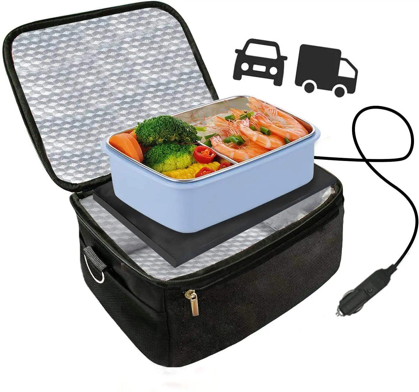 HeatGo Pro – Elektrische Draagbare Voedselwarmer Lunchbox met 3-in-1 Aansluiting