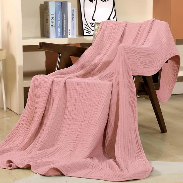 Mousseline Katoenen Plaid Deken - Zachte Lichte Woonkamer Slaapkamer Throw