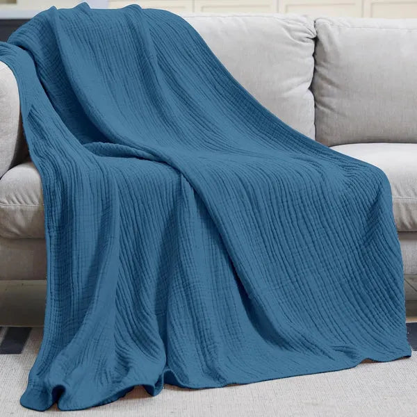 Mousseline Katoenen Plaid Deken - Zachte Lichte Woonkamer Slaapkamer Throw