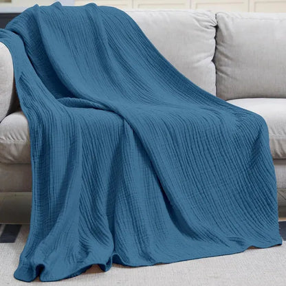 Mousseline Katoenen Plaid Deken - Zachte Lichte Woonkamer Slaapkamer Throw