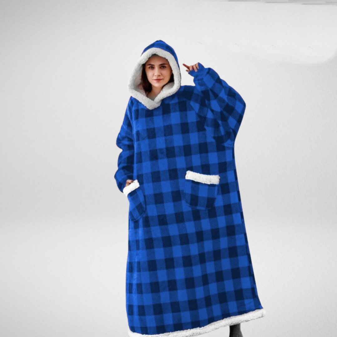 WarmNest Oversized Deken-Hoodie met Sherpa Voering