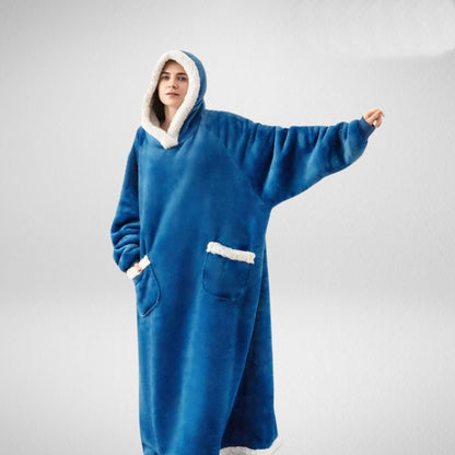 WarmNest Oversized Deken-Hoodie met Sherpa Voering