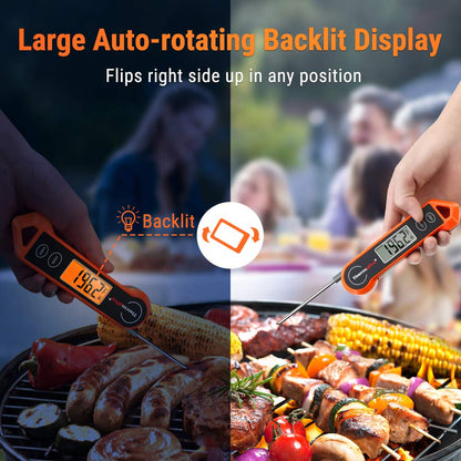 Digitale Vleesthermometer – Waterdicht, Directe Meting & Ambidextrisch Ontwerp