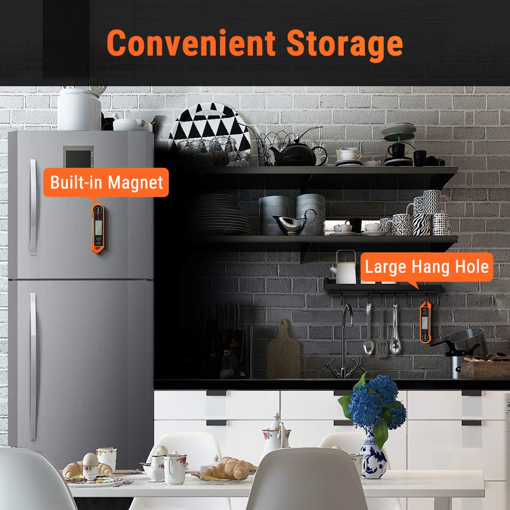 Digitale Vleesthermometer – Waterdicht, Directe Meting & Ambidextrisch Ontwerp