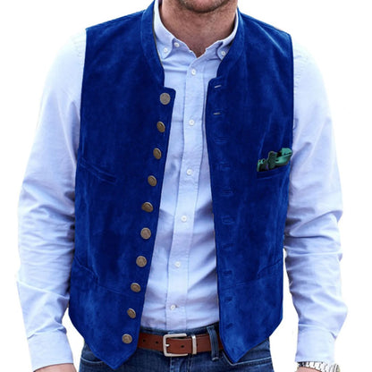 Steampunk Hertenfluweel Gilet - Traditioneel Trachten Vest