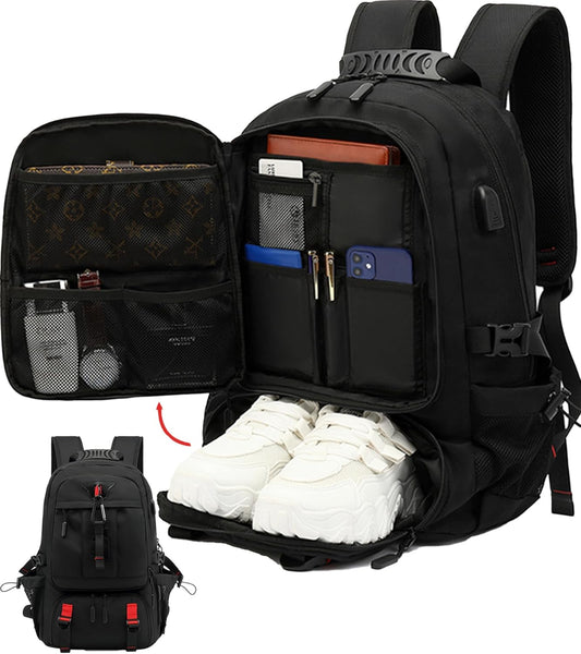 Elite Avontuur 60L Uitbreidbare Reisrugzak met USB-opladen