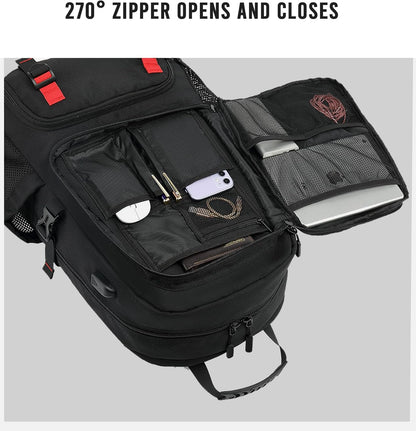 Elite Avontuur 60L Uitbreidbare Reisrugzak met USB-opladen