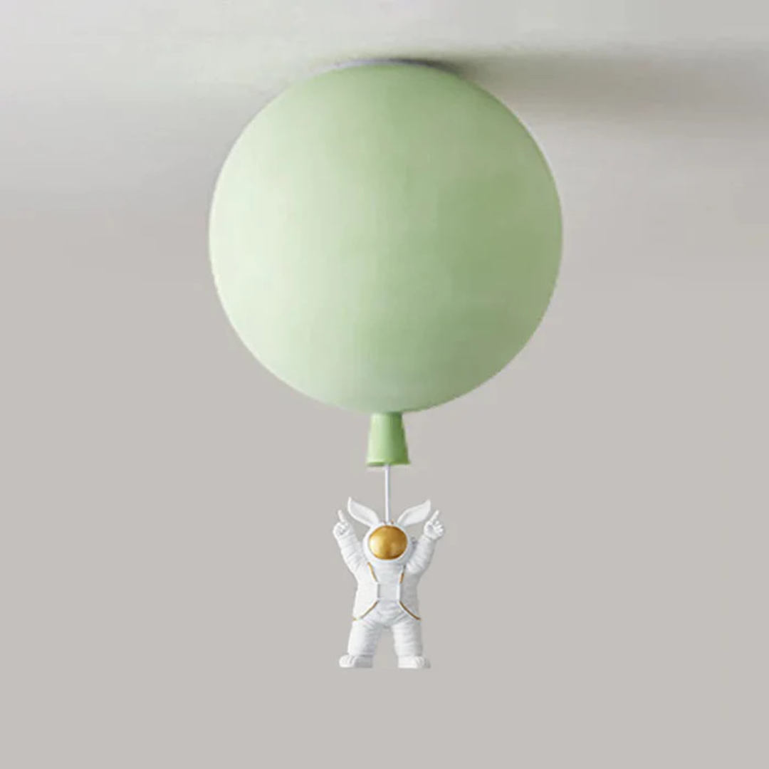 Trendy Maan/Astronaut Kinderkamer LED Plafondlamp - CosmoGlow