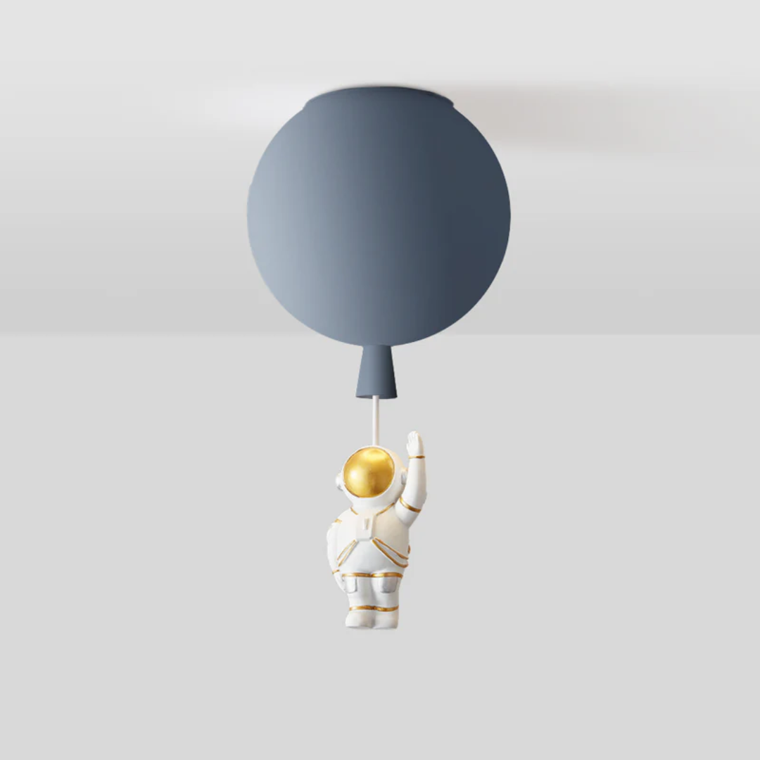 Trendy Maan/Astronaut Kinderkamer LED Plafondlamp - CosmoGlow