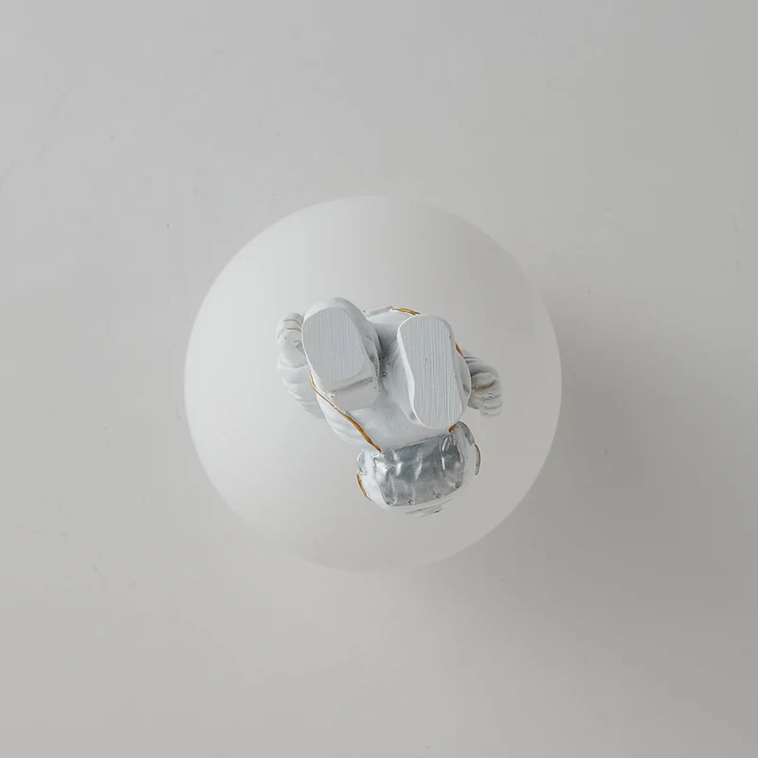 Trendy Maan/Astronaut Kinderkamer LED Plafondlamp - CosmoGlow