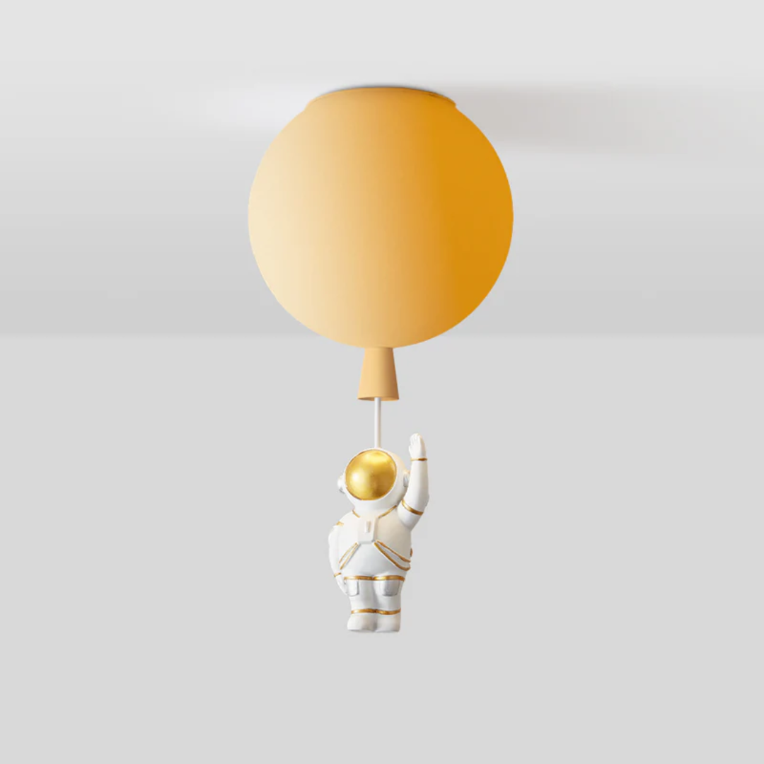 Trendy Maan/Astronaut Kinderkamer LED Plafondlamp - CosmoGlow