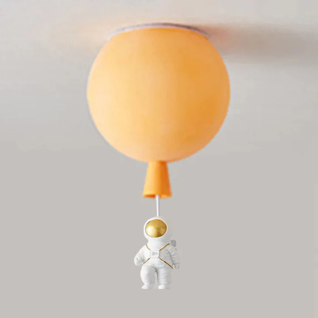 Trendy Maan/Astronaut Kinderkamer LED Plafondlamp - CosmoGlow