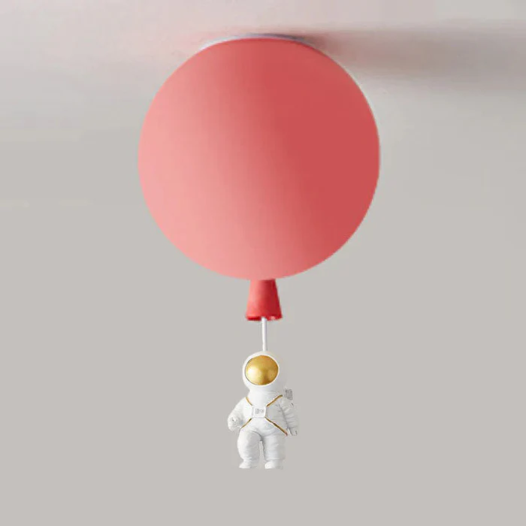 Trendy Maan/Astronaut Kinderkamer LED Plafondlamp - CosmoGlow