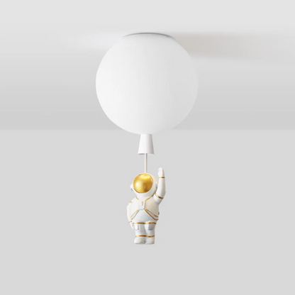 Trendy Maan/Astronaut Kinderkamer LED Plafondlamp - CosmoGlow